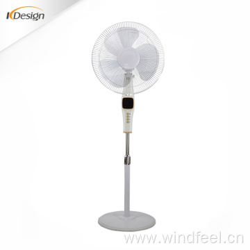 Round base oscillating pedestal electric fan